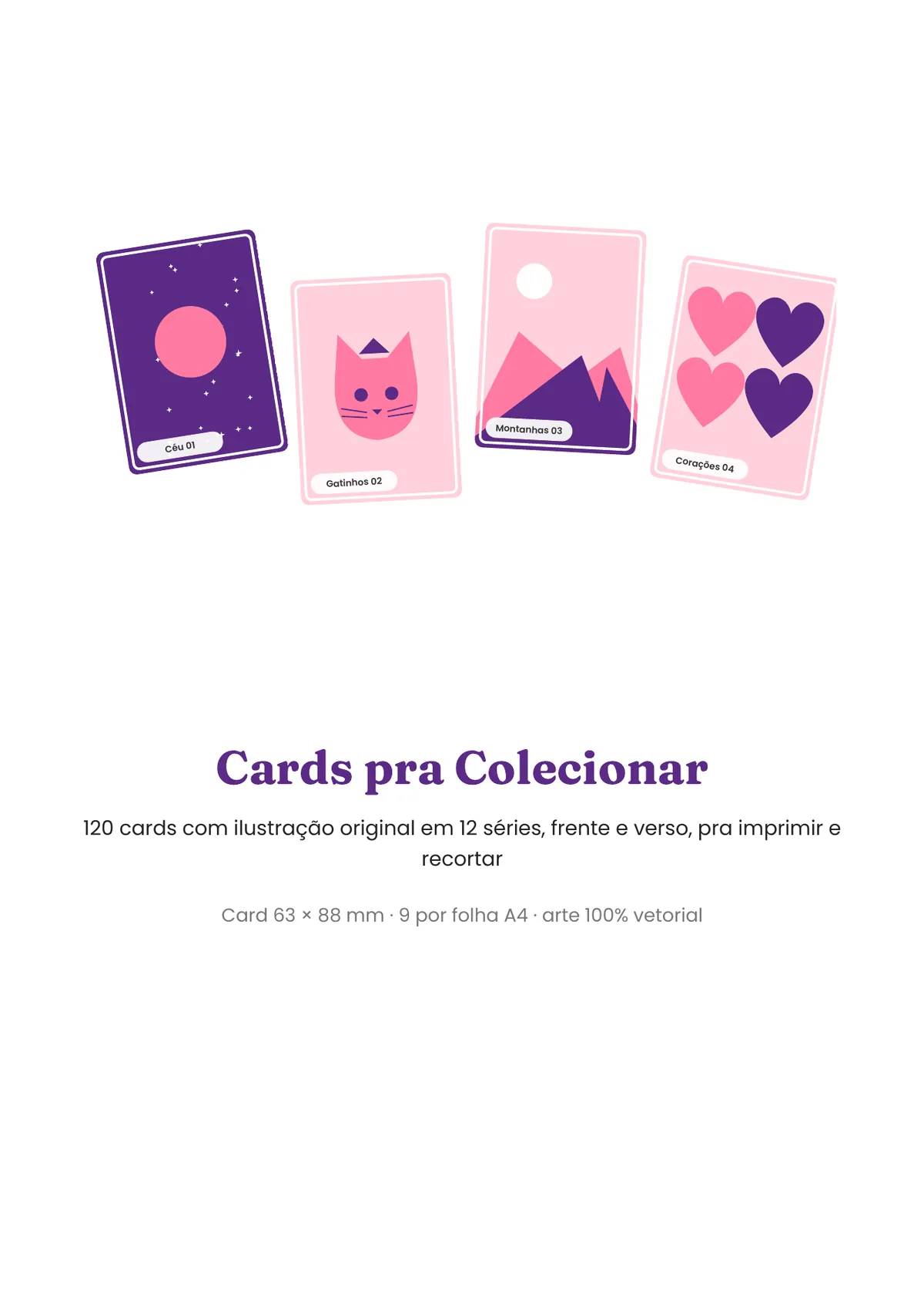 Página real do PDF Cards pra Colecionar: capa